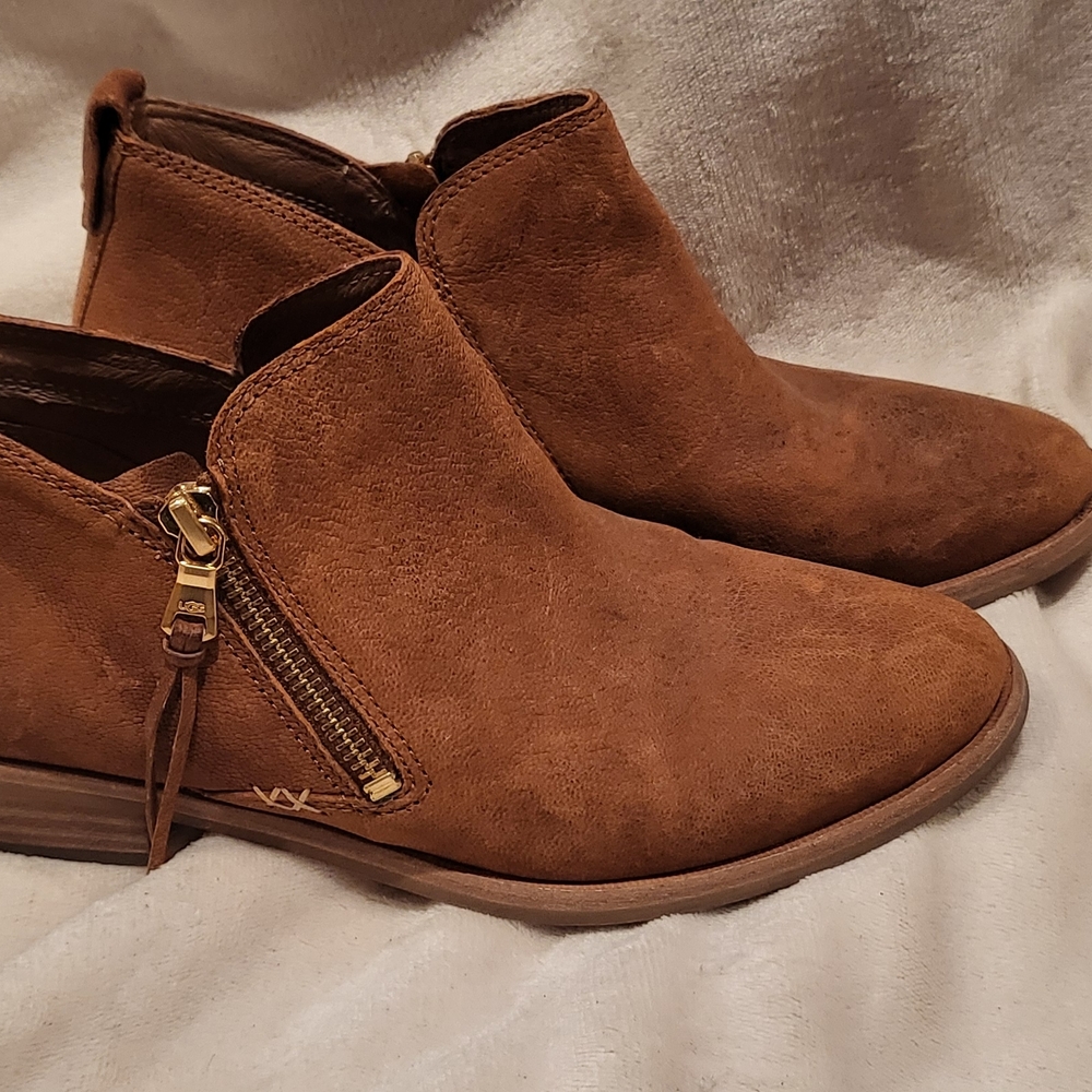 UGG Chestnut Suede Ankle Booties